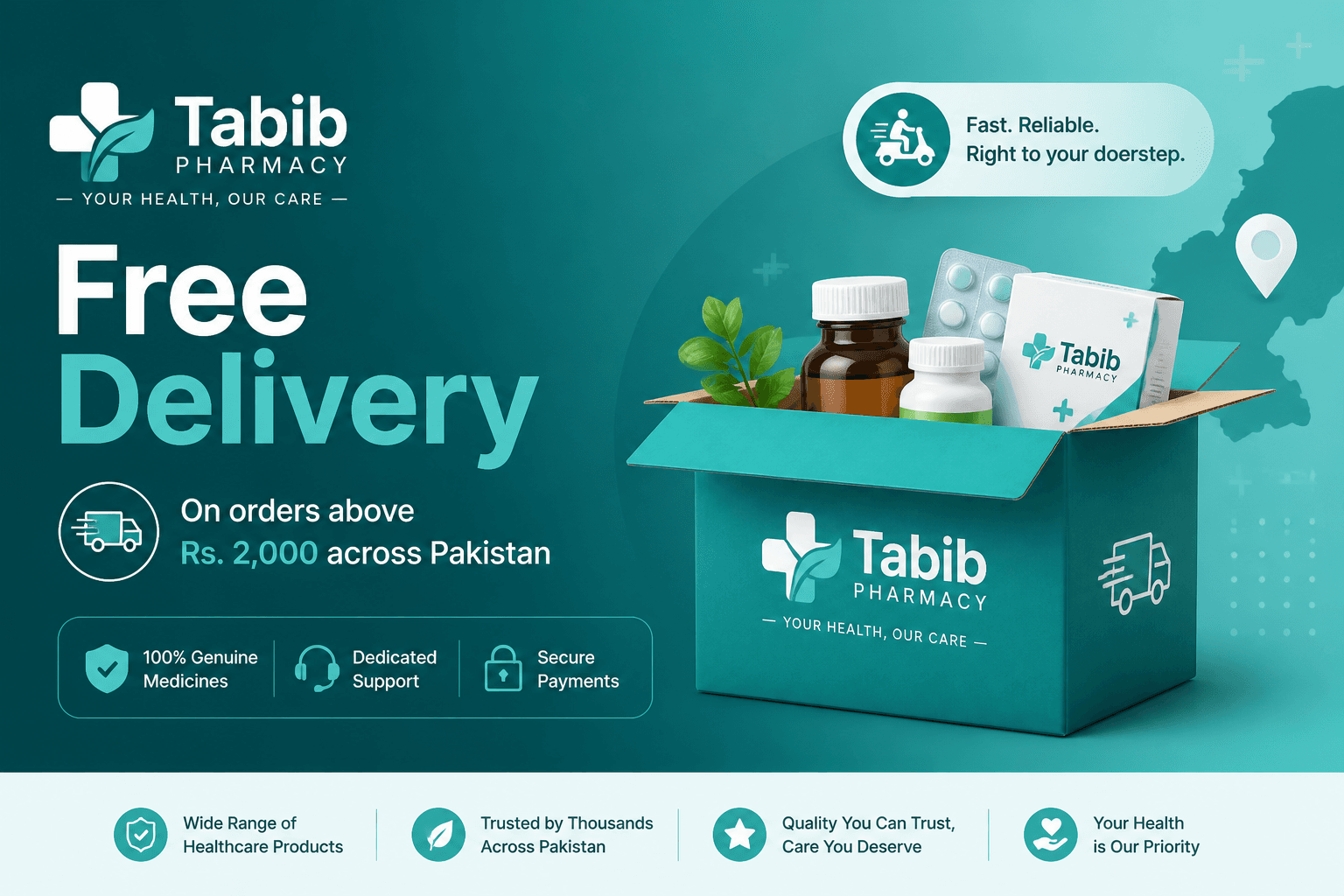 Tabib Pharmacy — Free delivery