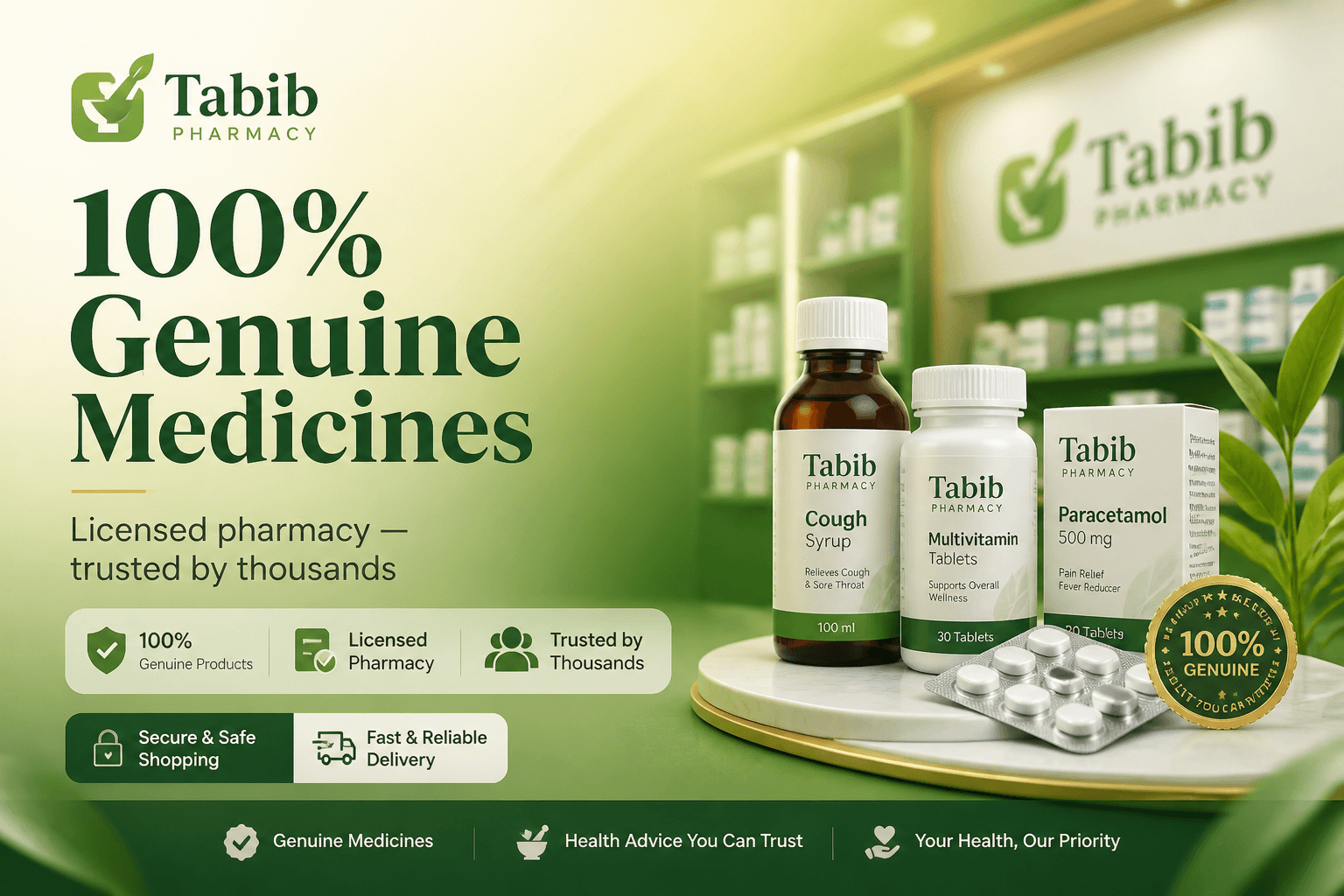 Tabib Pharmacy — Genuine medicines